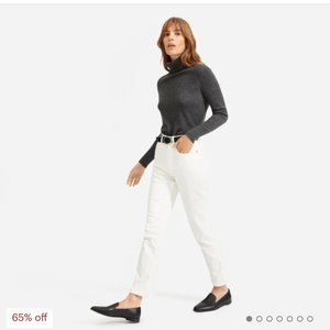 NWT Everlane The Japanese Denim Cheeky Jean in Bone